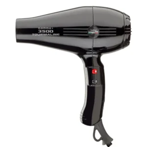3500 Tourmaline Hair Dryer - Professional Tourmaline Ionization Hair Dryer with Supercharged AC Motor in Black