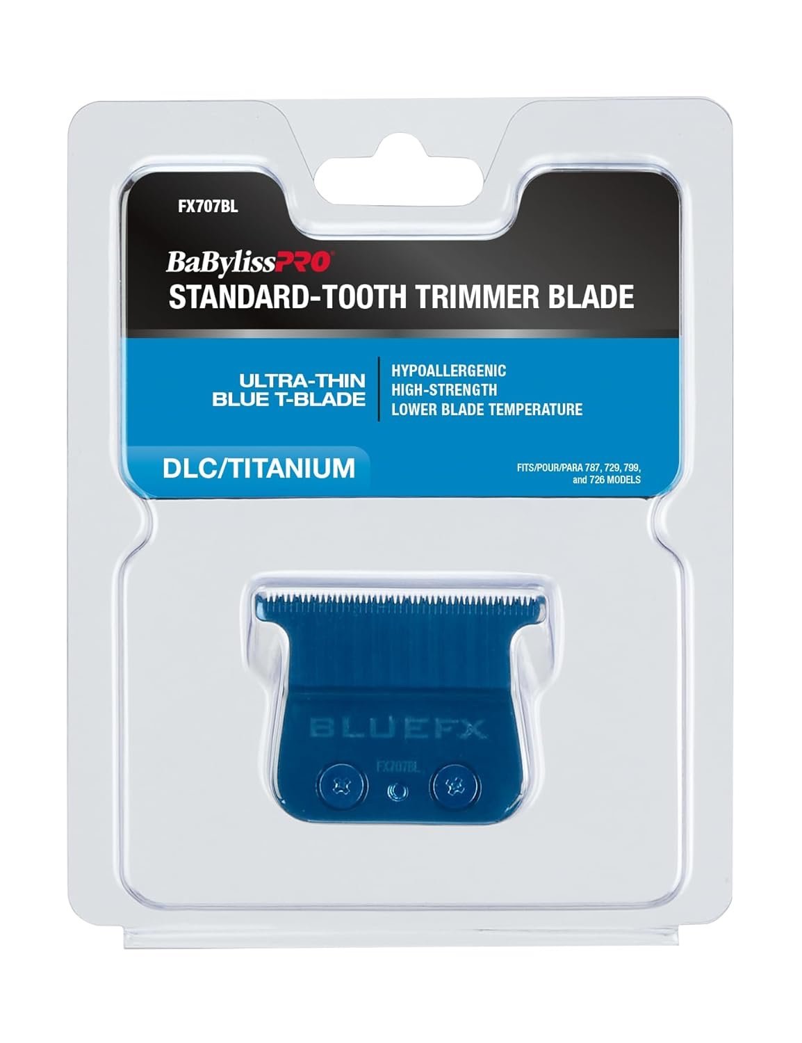 Replacement Blades, Standard and Fine-Tooth T-Blades for Outlining Hair Trimmers (FX787, FX799) and LoPROFX Trimmers (FX726, FX729) - Image 7